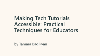 First page of PDF of the slides