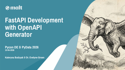 First page of pycon26_Budzyak_Groen