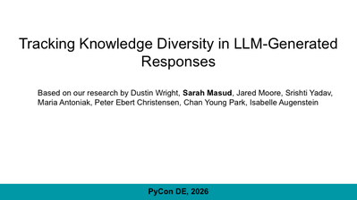 First page of Slides for the Pycon DE talk on Pertalx