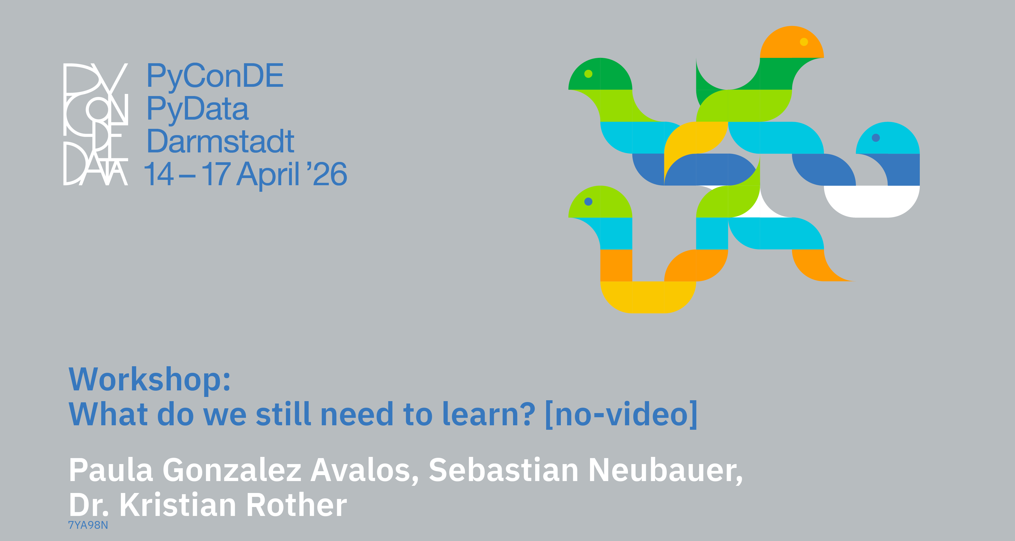 Social card for talk: Workshop: What do we still need to learn? [no-video]