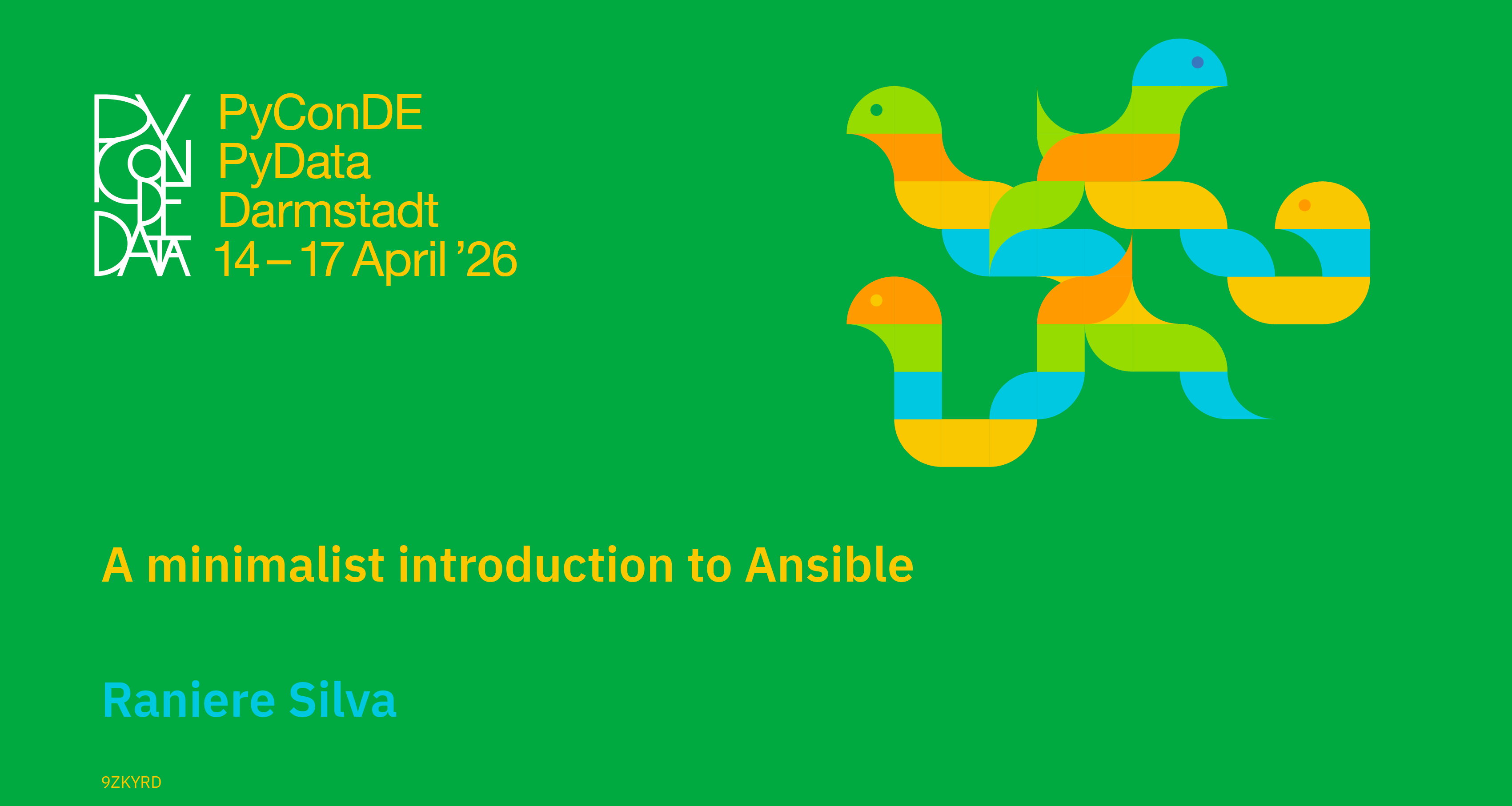 Social card for talk: A minimalist introduction to Ansible