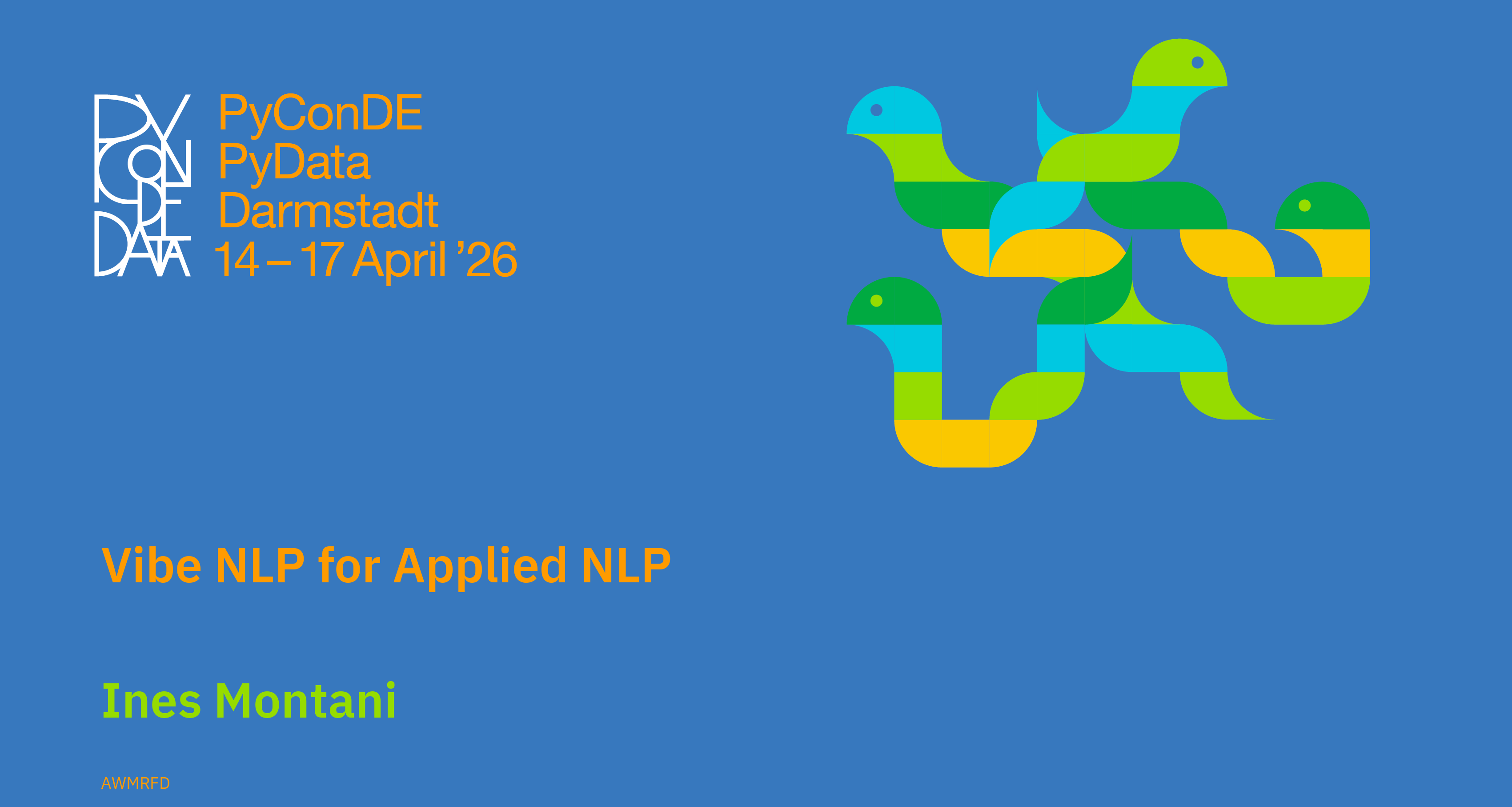 Social card for talk: Vibe NLP for Applied NLP