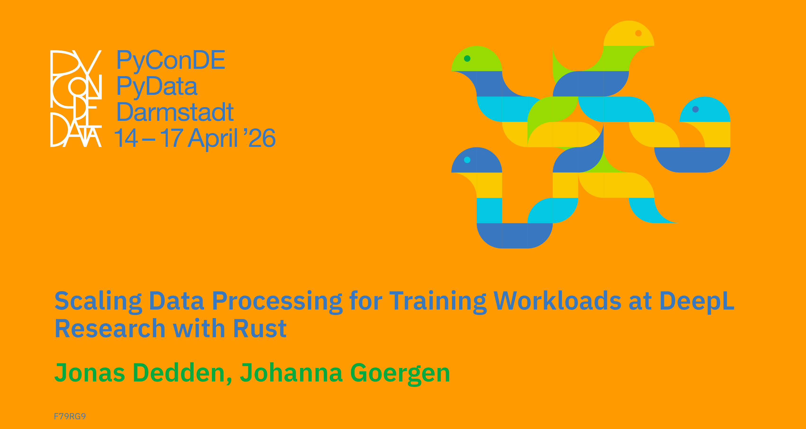 Social card for talk: Scaling Data Processing for Training Workloads at DeepL Research with Rust