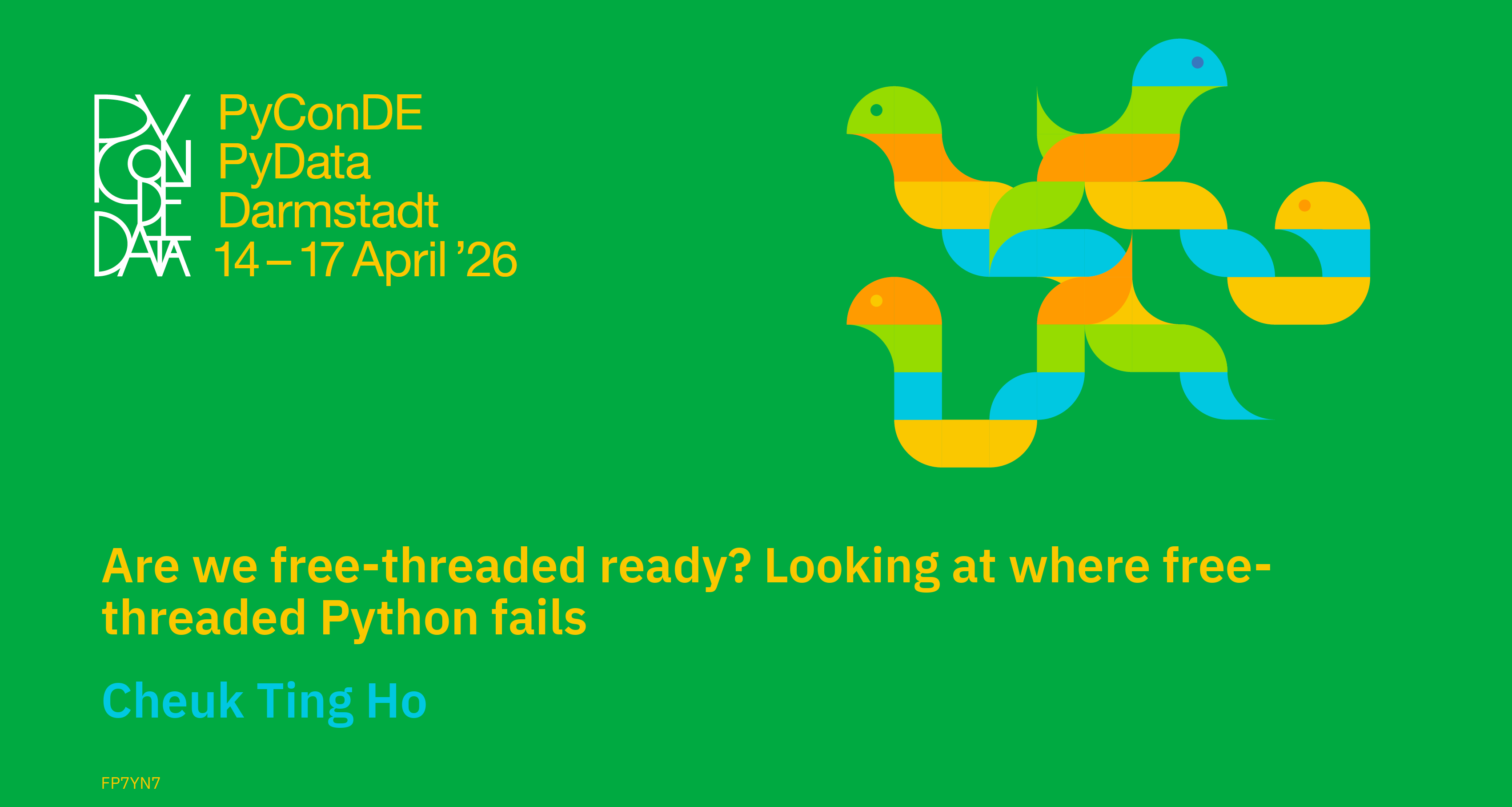 Social card for talk: Are we free-threaded ready? Looking at where free-threaded Python fails
