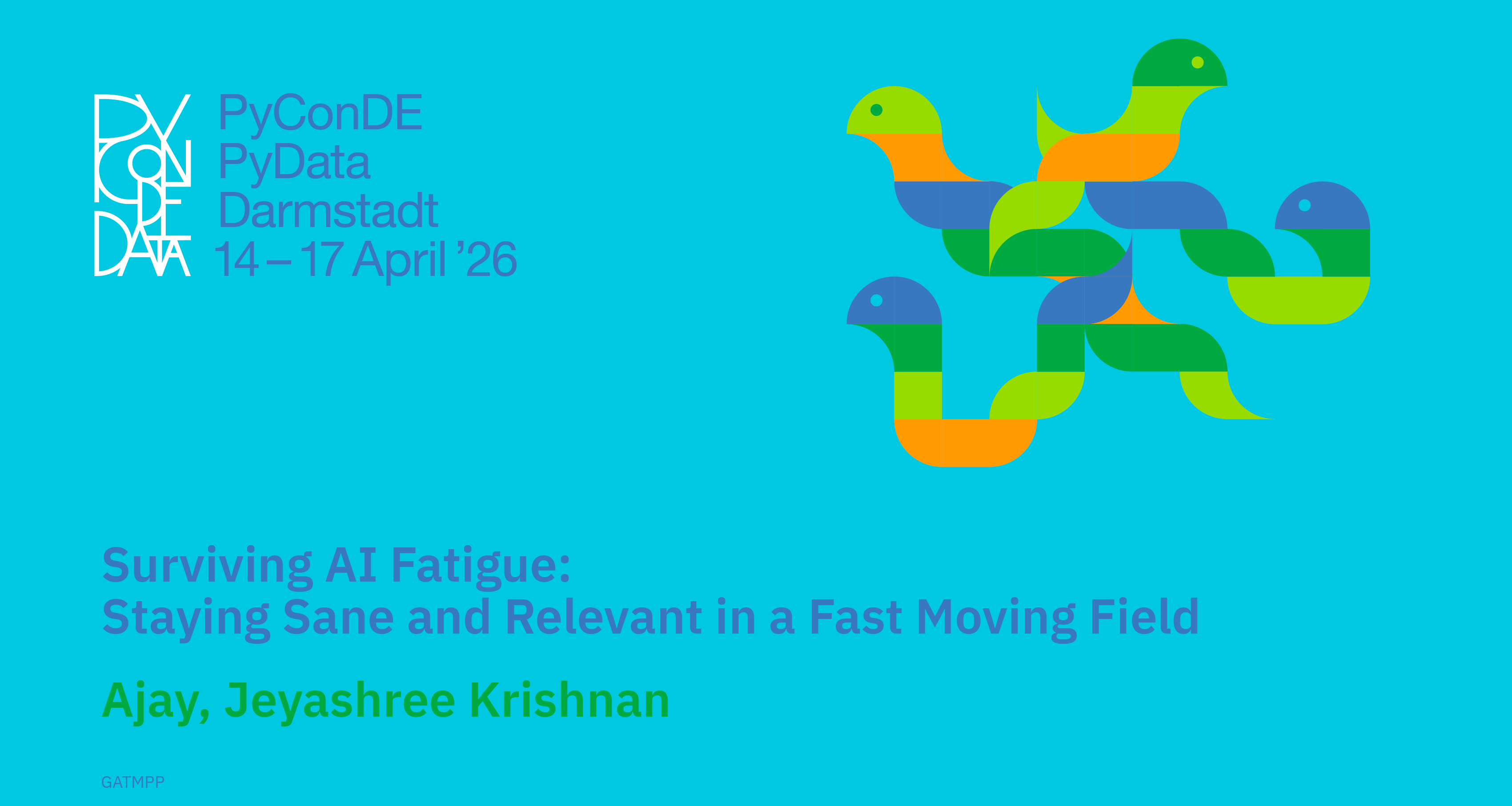 Social card for talk: Surviving AI Fatigue: Staying Sane and Relevant in a Fast Moving Field