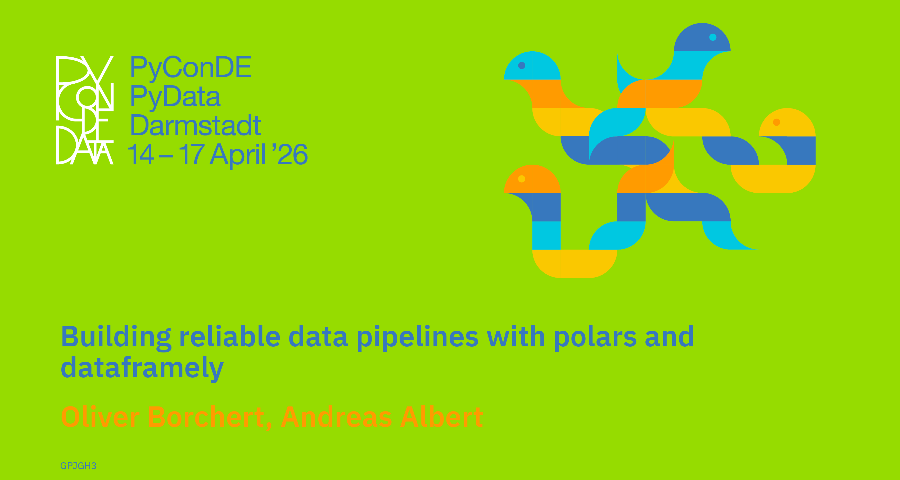 Social card for talk: Building reliable data pipelines with polars and dataframely