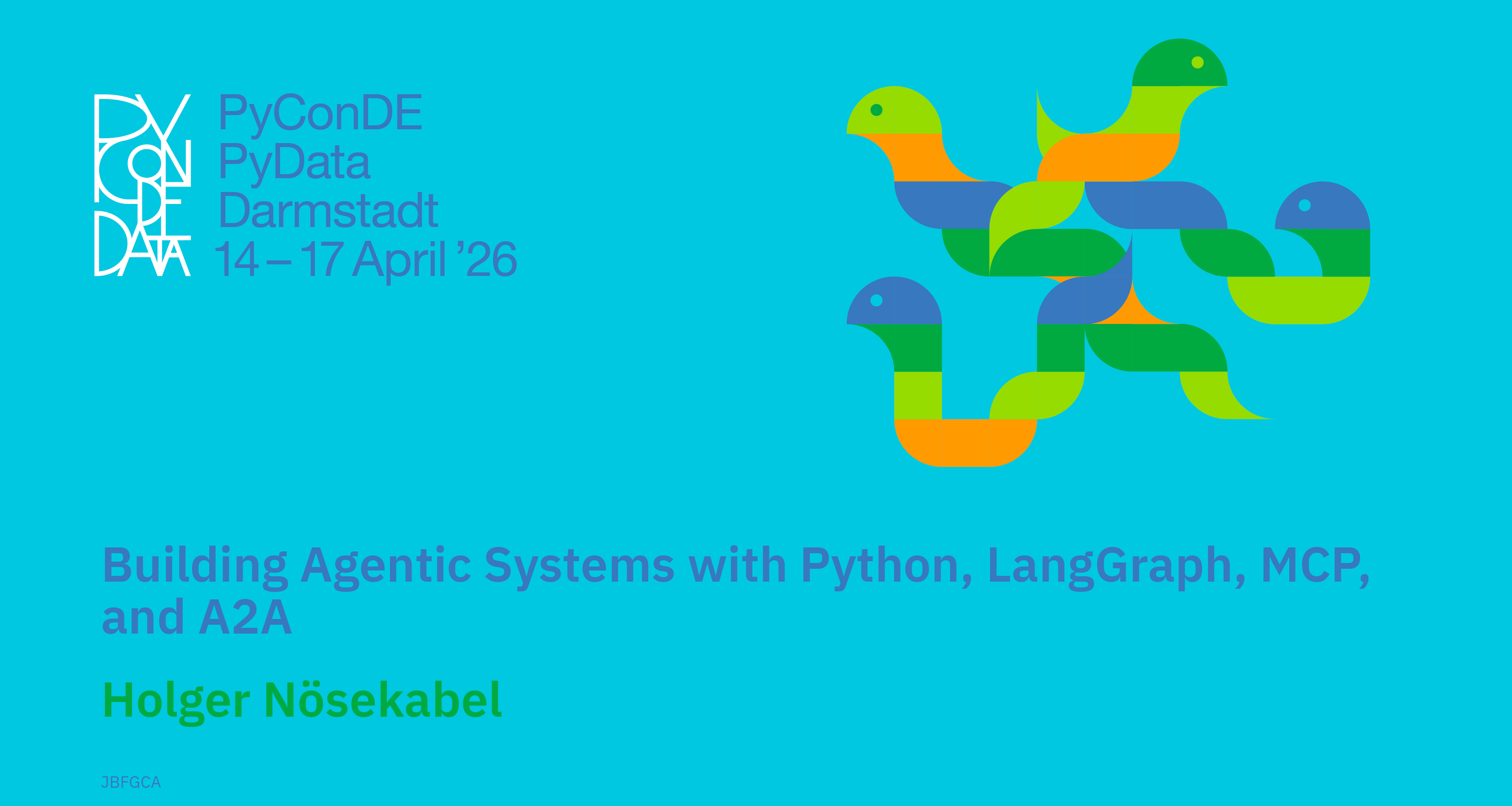 Social card for talk: Building Agentic Systems with Python, LangGraph, MCP, and A2A