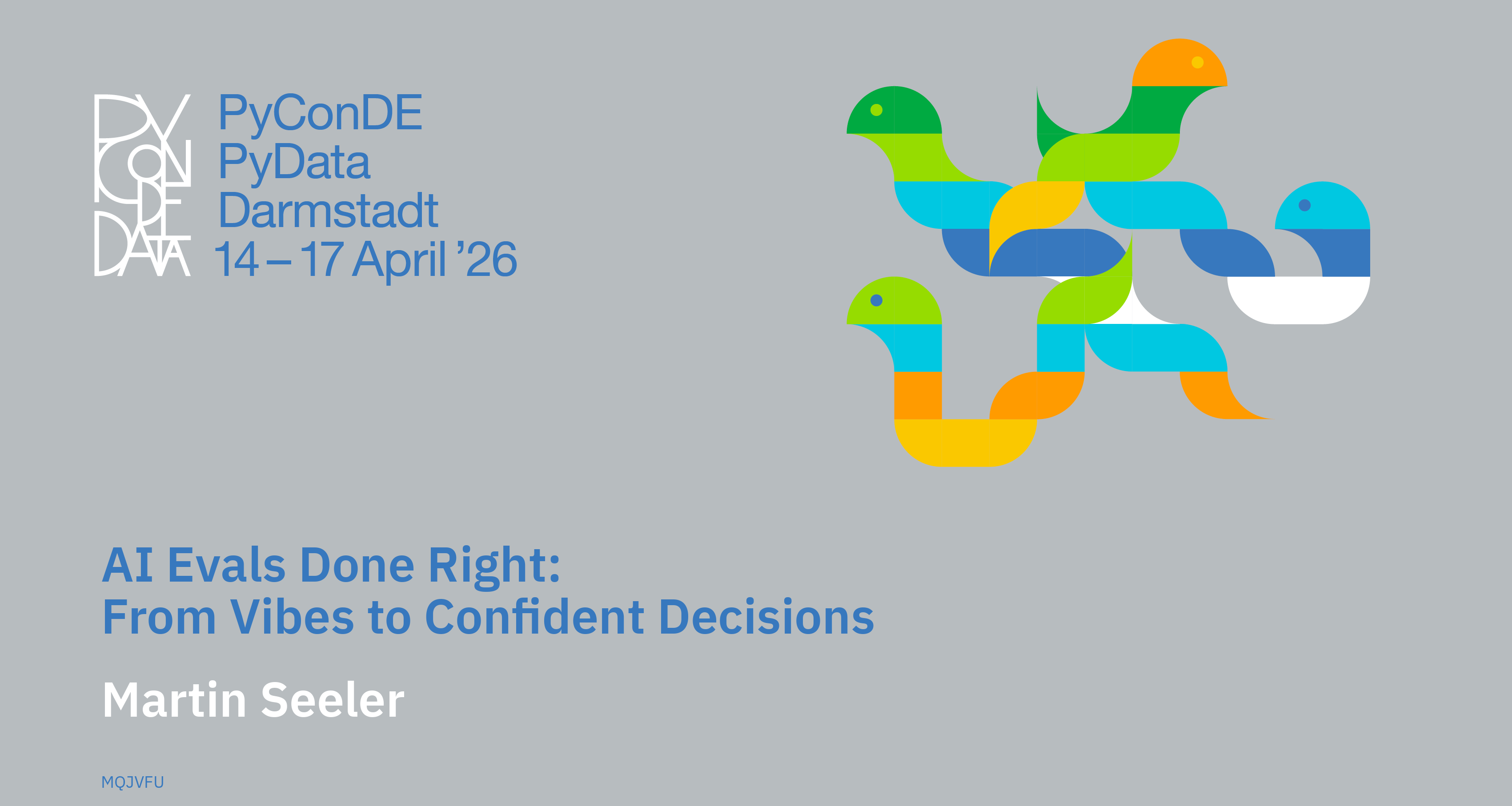 Social card for talk: AI Evals Done Right: From Vibes to Confident Decisions